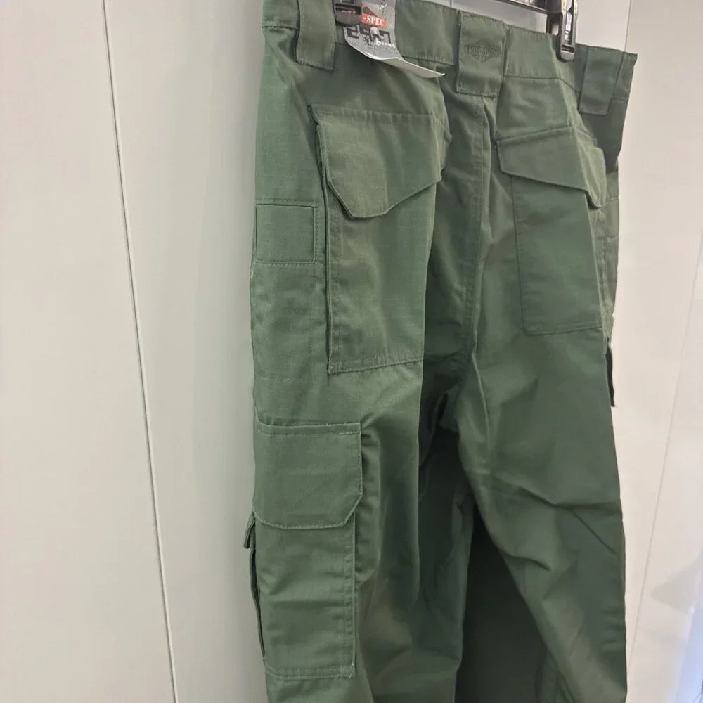 TRU-SPEC Pants Mens 36x32‎ Green 24-7 Series Tactical Cargo Teflon Ripstop NWT